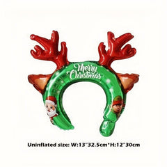 Christmas Medium Headband Balloon Santa Claus Reindeer Decoration