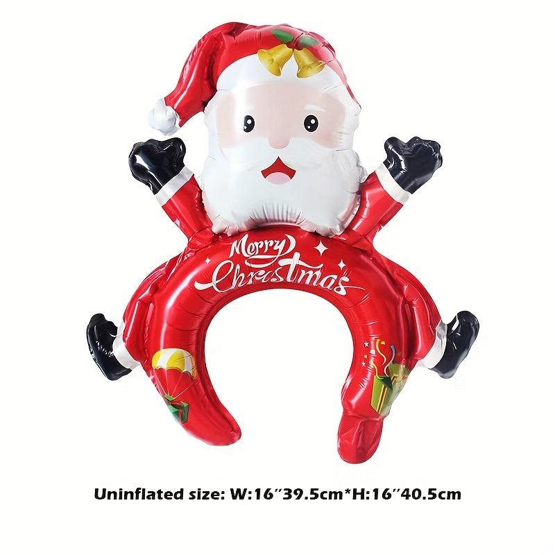 Christmas Medium Headband Balloon Santa Claus Reindeer Decoration
