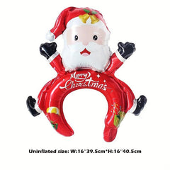 Christmas Medium Headband Balloon Santa Claus Reindeer Decoration