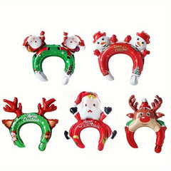 Christmas Medium Headband Balloon Santa Claus Reindeer Decoration