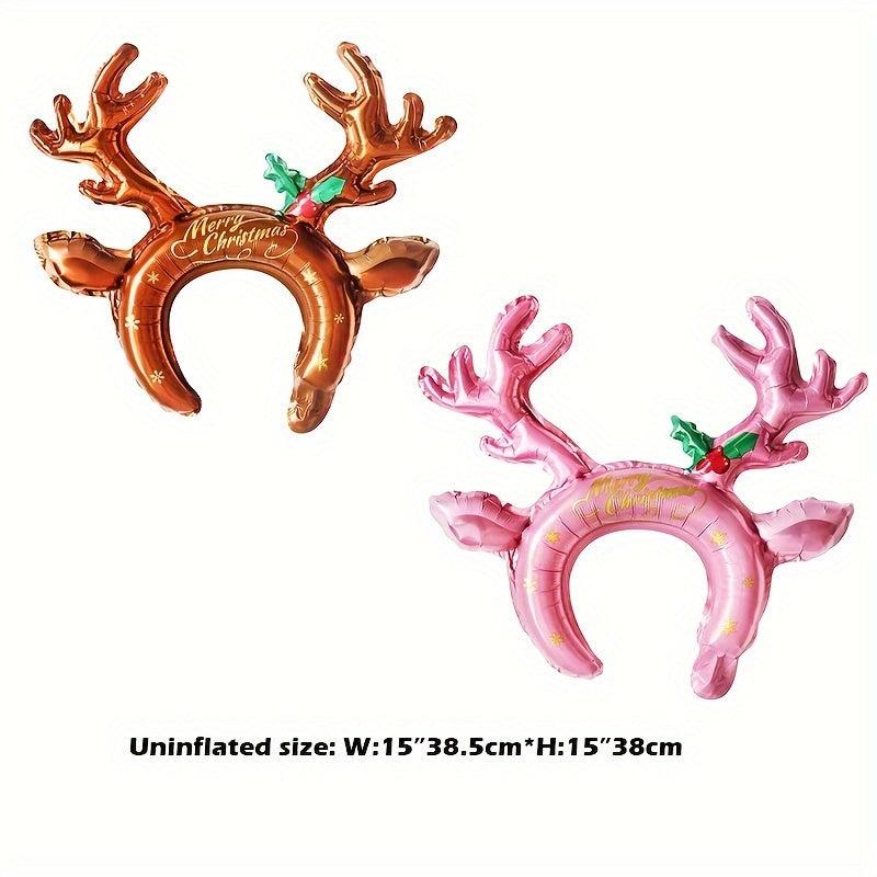 Christmas Medium Headband Balloon Santa Claus Reindeer Decoration