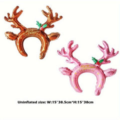 Christmas Medium Headband Balloon Santa Claus Reindeer Decoration
