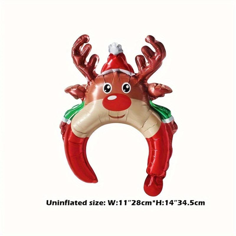 Christmas Medium Headband Balloon Santa Claus Reindeer Decoration