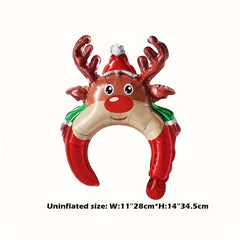 Christmas Medium Headband Balloon Santa Claus Reindeer Decoration