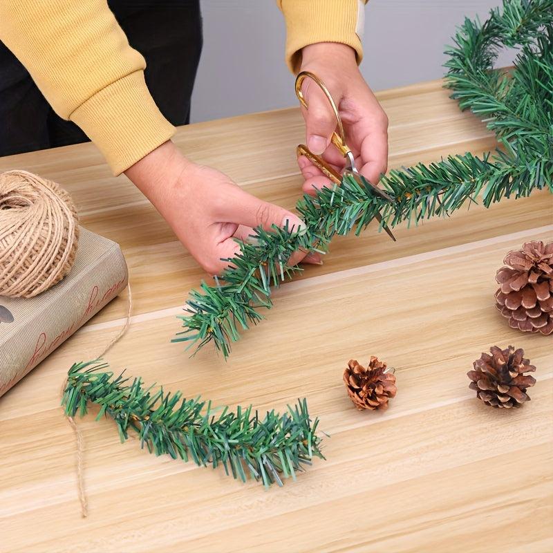 Artificial Christmas Garland Green Soft Greenery Decoration