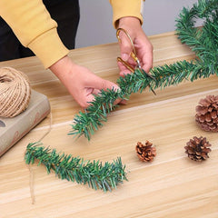 Artificial Christmas Garland Green Soft Greenery Decoration