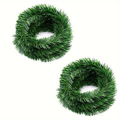 Artificial Christmas Garland Green Soft Greenery Decoration