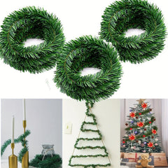 Artificial Christmas Garland Green Soft Greenery Decoration