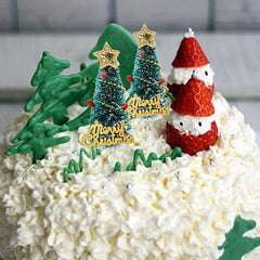 3pcs Christmas Cake Decoration Inserts Christmas Tree Garland Inserts