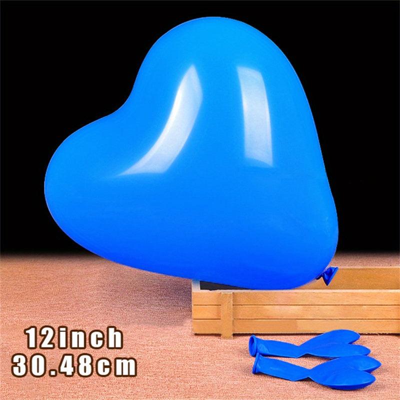 30pcs Matte Love Heart Latex Balloons Wedding Supplies Romantic Decoration