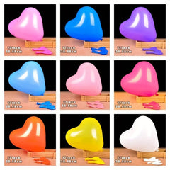 30pcs Matte Love Heart Latex Balloons Wedding Supplies Romantic Decoration