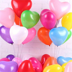 30pcs Matte Love Heart Latex Balloons Wedding Supplies Romantic Decoration
