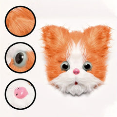 Halloween Plush Animal Head Covers Masquerade Cat Headgear