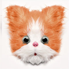 Halloween Plush Animal Head Covers Masquerade Cat Headgear