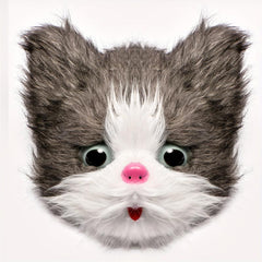 Halloween Plush Animal Head Covers Masquerade Cat Headgear