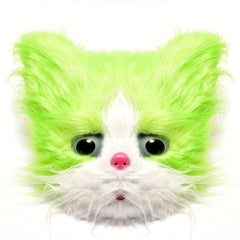 Halloween Plush Animal Head Covers Masquerade Cat Headgear