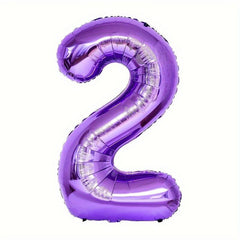 32 inch Purple Number Balloons Party Birthday & Anniversary Decoration