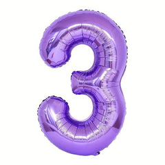 32 inch Purple Number Balloons Party Birthday & Anniversary Decoration