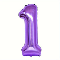 32 inch Purple Number Balloons Party Birthday & Anniversary Decoration