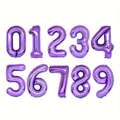 32 inch Purple Number Balloons Party Birthday & Anniversary Decoration