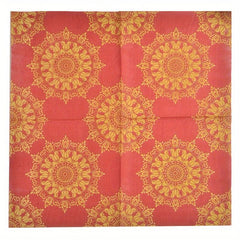 20pcs Wine Red Meal Pad Paper Wedding Banquet Napkin