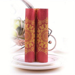 20pcs Wine Red Meal Pad Paper Wedding Banquet Napkin