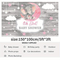 Gender Reveal Baptism Background Cloth Party Decoration Banner Cloth