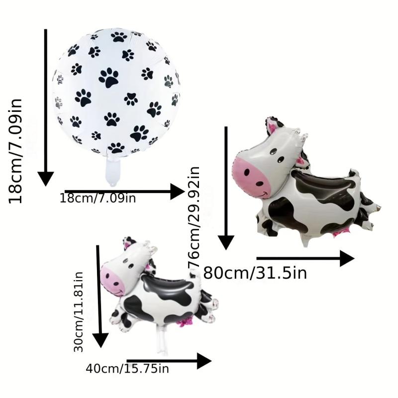 Milk Cow Aluminum Membrane Balloon for Party Supplies