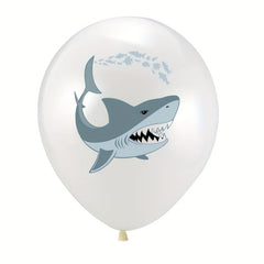 10pcs Shark Decoration Balloons Birthday Party Decorations