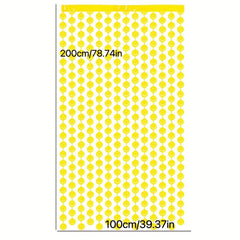 Smiley Face Macaron Rain Silk Curtain, Party Decoration Supplies