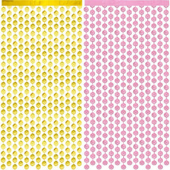 Smiley Face Macaron Rain Silk Curtain, Party Decoration Supplies