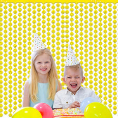 Smiley Face Macaron Rain Silk Curtain, Party Decoration Supplies