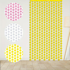 Smiley Face Macaron Rain Silk Curtain, Party Decoration Supplies