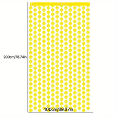 Smiley Face Macaron Rain Silk Curtain, Party Decoration Supplies