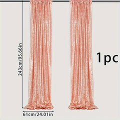 Rose Gold Sequin Mesh Banner for Party Supplies