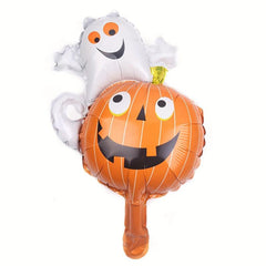 9pcs Halloween Foil Balloon Set Pumpkin Spider Bat Party Decoration