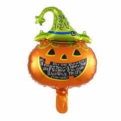 9pcs Halloween Foil Balloon Set Pumpkin Spider Bat Party Decoration