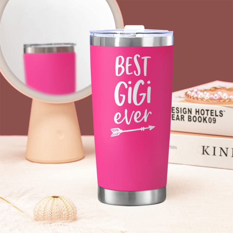 Gigi's Christmas Halloween Gift Pink Stainless Steel Travel Mug