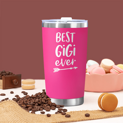Gigi's Christmas Halloween Gift Pink Stainless Steel Travel Mug