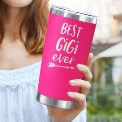 Gigi's Christmas Halloween Gift Pink Stainless Steel Travel Mug