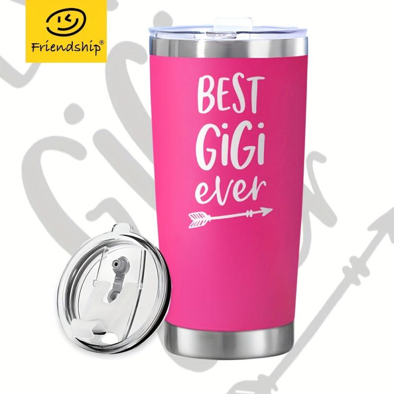 Gigi's Christmas Halloween Gift Pink Stainless Steel Travel Mug