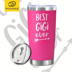 Gigi's Christmas Halloween Gift Pink Stainless Steel Travel Mug