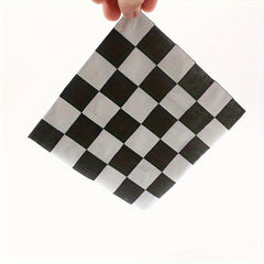 20pcs Racing Flag Print Napkins for Car Birthday Party Supplies
