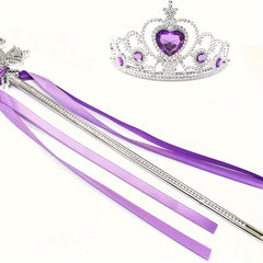 Princess Crown Snowflake Set - Christmas Snowflake Stick