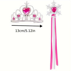 Princess Crown Snowflake Set - Christmas Snowflake Stick