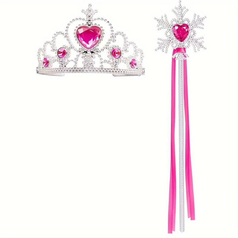 Princess Crown Snowflake Set - Christmas Snowflake Stick
