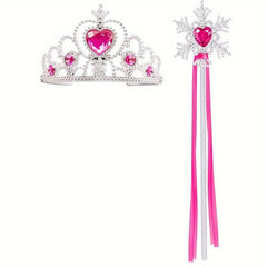 Princess Crown Snowflake Set - Christmas Snowflake Stick