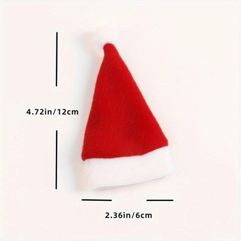 2pcs Mini Christmas Hat Decoration