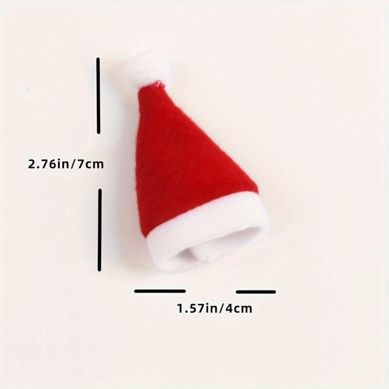 2pcs Mini Christmas Hat Decoration