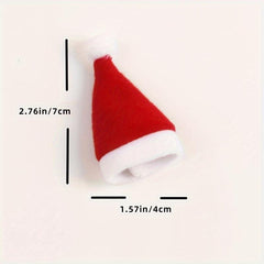 2pcs Mini Christmas Hat Decoration